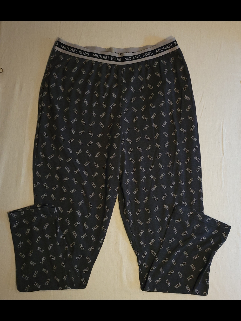 Michael Kors Black Logo-Print Men’s Lounge Pants